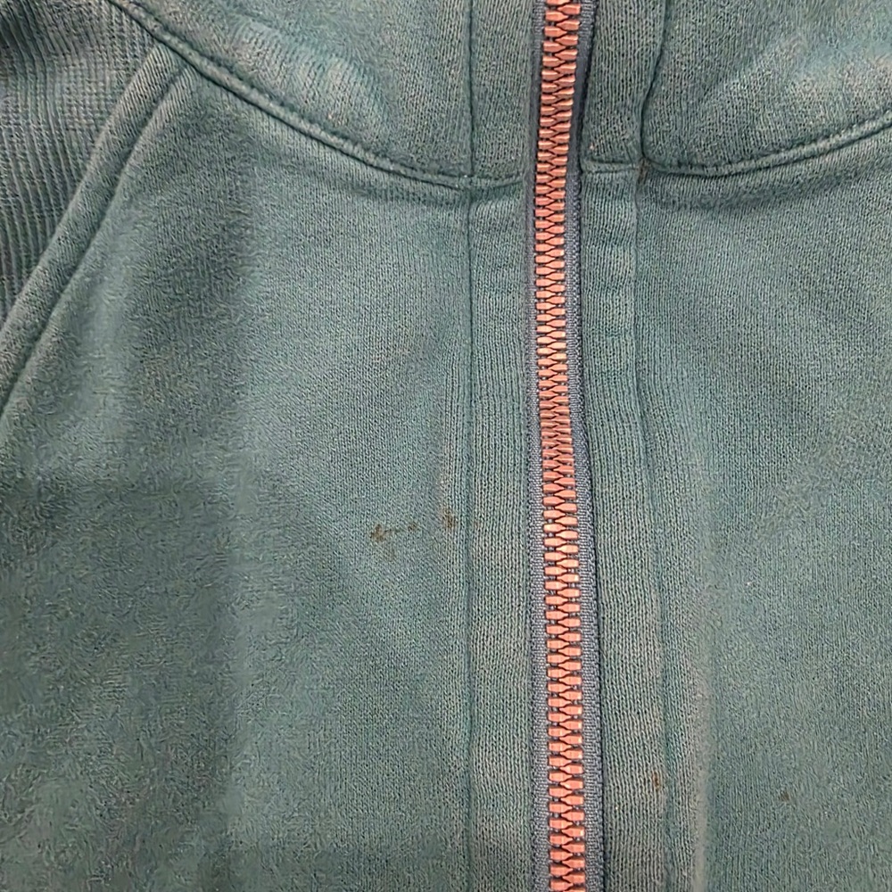 Lululemon Scuba Oversized Funnel Neck Half Zip Cropped XS Oceanic - Picture 4 of 7
